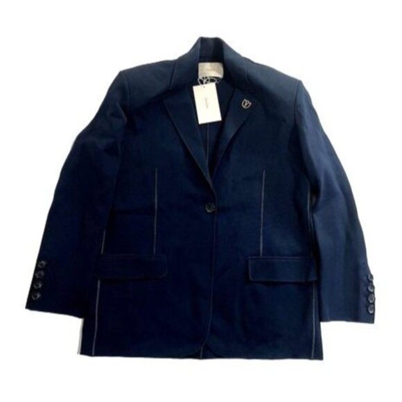 Dodiee Iman Knit Blazer in Navy Blue - Picture 4 of 7